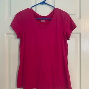 Tek Gear Women's Fuchsia V-Neck Tee